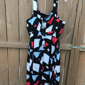 Brooklyn Industries Geometric print maxi dress- XL